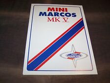 TOPRARITÄT Herrlicher Prospekt Mini Marcos Mk V von 1992 !!!