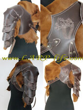Leder Schulter VIKING WOLF Wikinger Rüstung Lederrüstung LARP Skargen Krieger-in