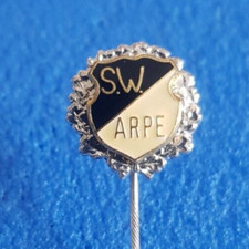 Anstecknadel Ehrennadel Schwarz Weiß Arpe Fußball Verband Westfalen Silberoptik