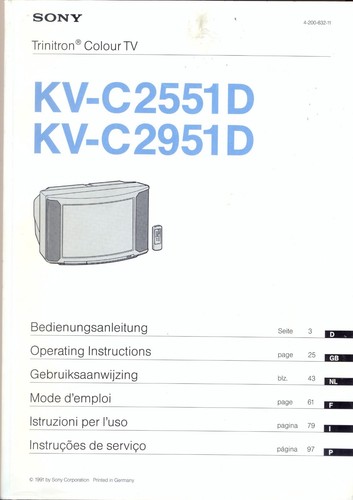 Sony trinitron colour - –,