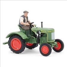 Busch 54151 Fendt F15 Dieselross mit Bauer (1951) in grün 1:87/H0 NEU/OVP