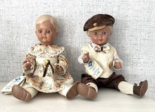 Schildgrötpuppen Paar-Christel u. Erika- 40cm Replika-Limitiert , unbespielte.