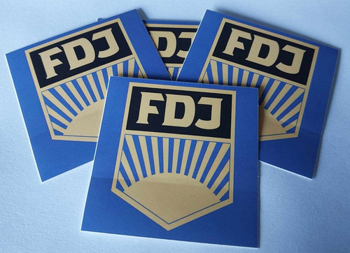 10x fdj aufkleber stickers - fdj,