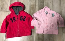 2 Teile Set Paket Sweatjacke Kapuzen-Jacke Blazer Baby 74 Esprit Babyface rosa