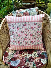 Kissen Sofakissen Vögel Rosen