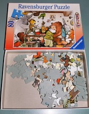 JANOSCH Puzzle Riesenparty für den Tiger Spie Legepuzzle 80 Teile 36,2 x 26,2 cm