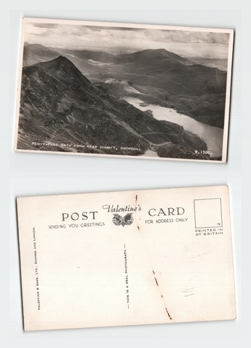Vintage postkarte snowdonia - vintage,