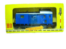 H0 Fleischmann 1466; Packwagen-Farblich auf Edelweiß-Lokalbahn abgestimmt + OVP