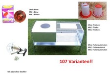 Aufzuchtbox Legebox Wärme Box Käfig für Küken / Wachteln 107 Varianten
