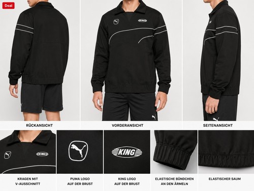 Puma king top herren - puma, schwarz