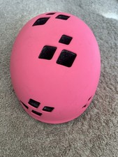 Cube Helm Pink Mädchen Skatehelm Rollerhelm Fahrradhelm Kinderhelm benutzt 