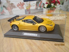  HOT WHEELS  Ferrari 458  GT2 Gelb  LHD MODELLAUTO *RAR*1:18