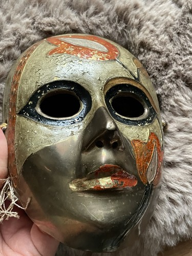 Alte messing maske - messing,