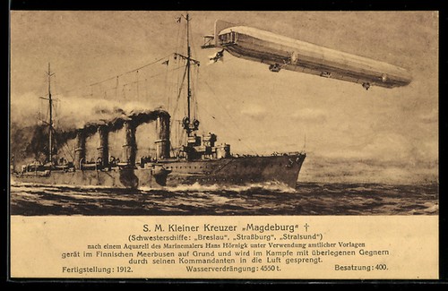 Zeppelin fluge über dem - ak, im