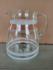 Schöner Saftkrug aus Glas, Glaskaraffe, Glaskrug,  Glaskanne ca. 1,6 Liter 