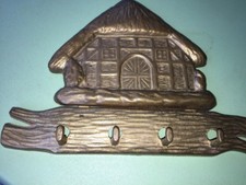 Dekorative Schlüsselleiste, Schlüsselbrett, Messing Hakenleiste 