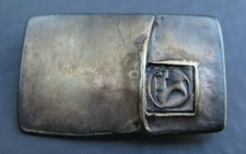 12026:Höchst AG handgearbeitete Silberbrosche Sterling 925 mit Höchst AG Symbol 