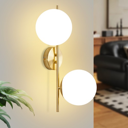 E27 wandleuchte gold - e27, glas