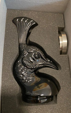 Lalique Glas Pfauenkopf " Tete de Paon " aus extrem seltenen schwarzen Kristall