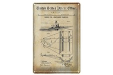 Blechschild Patent 20x30 cm