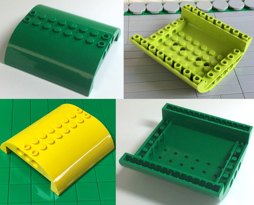 Lego rumpfteil dach - rumpfteil, (54092