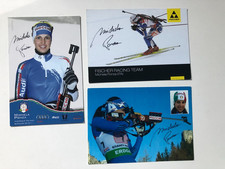 3  Biathlon Autogrammkarten " Michela Ponza Italien    "