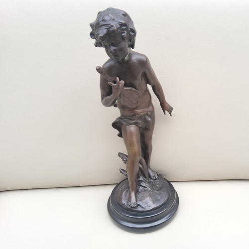 Bronze skulptur figur putto - bronze,