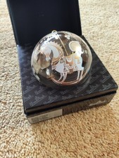 ROSENTHAL GLASKUGEL"ICARUS" SCHAUKELPFERD,DESIG´N Björn Wiinblad Weihnachtskugel