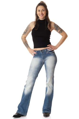 Comycom damen bootcut jeans - comycom,