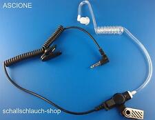 Ohrhörer Schallschlauch mit Klinkenstecker 3,5mm für Motorola, Kennwood uvm.