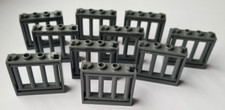LEGO Fenster mit grauem Gitter