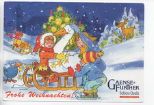 AK Frohe Weihnachten!-Künstlerkarte Werbung Gaense-Further Schloss Quelle gel.