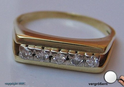 Ring mit brillant - mit,