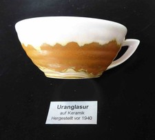 Keramik Tasse mit Uranglasur für Test Geigerzähler Prüfstrahler