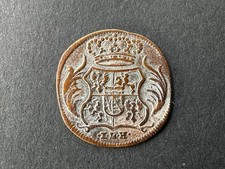 Sachsen August II der Starke 1/48 THALER, Taler, 1711 ILH - sehr selten ss/VF