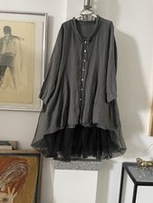 Made In italy Blaser Jacke Tunika  Blusenjacke 100% Leinen  (XL/XXL) Neuw.