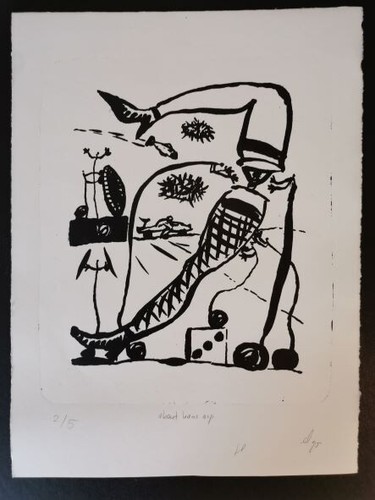 Lithographie about hans - lithographie,, "about