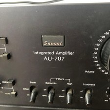 SANSUI AU-707 DC Vollverstärker schwarz gebraucht gepflegt getestet Japan