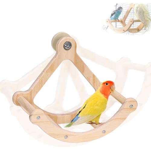 Vogelspielzeug holz schaukel - vogelspielzeug,