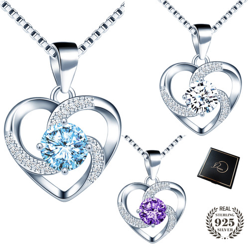 Damen halskette herz 925 - herz,