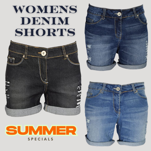 Damen stretch denim shorts - damen,