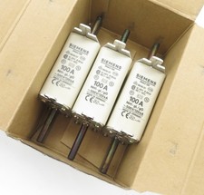 3x NH-Sicherungseinsatz SIEMENS 3NA3130 Sicherung Fuse Link NH1 100A 500V gL/gG