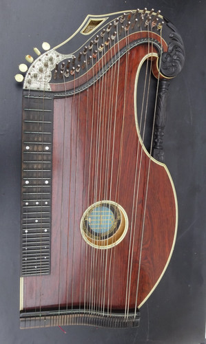 Harfen zither zettel adolf - zither,