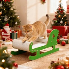 Weihnachtsschlitten-Katzenbett