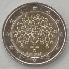 2 Euro Gedenkmünze Lettland