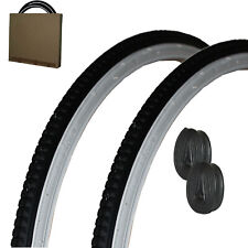 2x Kenda K-103 Fahrrad Reifen 32-630 27x1 1/4 schw./weiß Bereifung m/o Schlauch