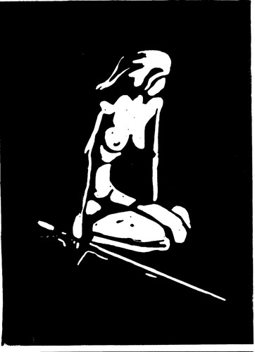 Linoldruck judith und - linoldruck, "judith