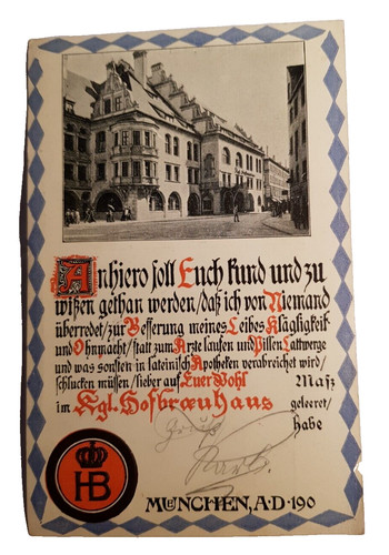 Alte ansichtskarte münchen - alte,