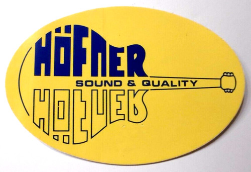 Werbe aufkleber höfner sound - werbe-aufkleber,