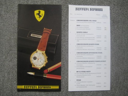 Original prospekt ferrari - original,
